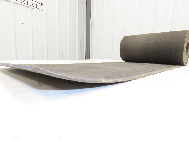 16"W x 25' Heat Resistant Fabric Conveyor Belt 1-Ply Gray Reversible 1/8"Thick