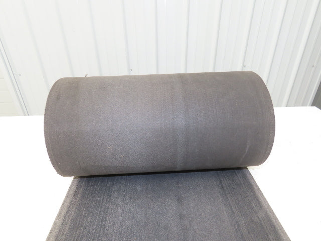 16"W x 25' Heat Resistant Fabric Conveyor Belt 1-Ply Gray Reversible 1/8"Thick