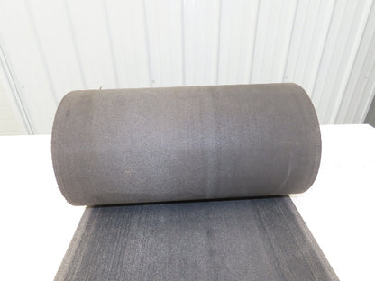 16"W x 25' Heat Resistant Fabric Conveyor Belt 1-Ply Gray Reversible 1/8"Thick