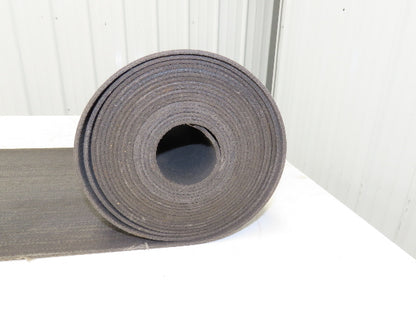 16"W x 31' Heat Resistant Fabric Conveyor Belt 1-Ply Gray Reversible 1/8"Thick