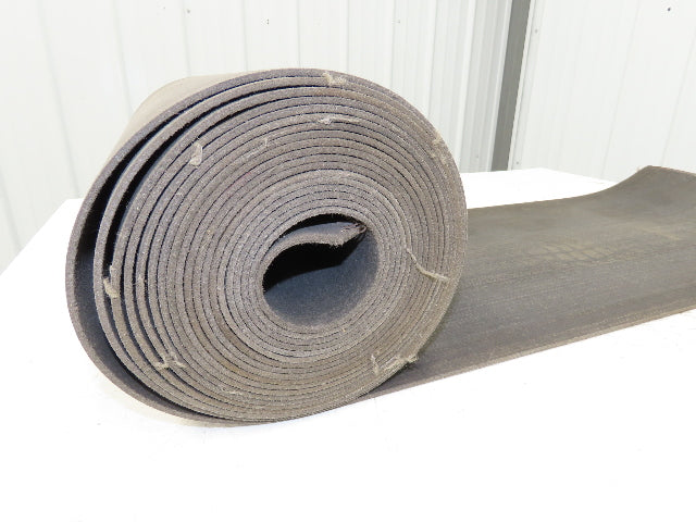 16"W x 31' Heat Resistant Fabric Conveyor Belt 1-Ply Gray Reversible 1/8"Thick