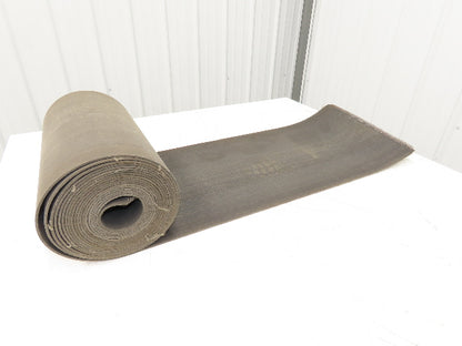 16"W x 31' Heat Resistant Fabric Conveyor Belt 1-Ply Gray Reversible 1/8"Thick