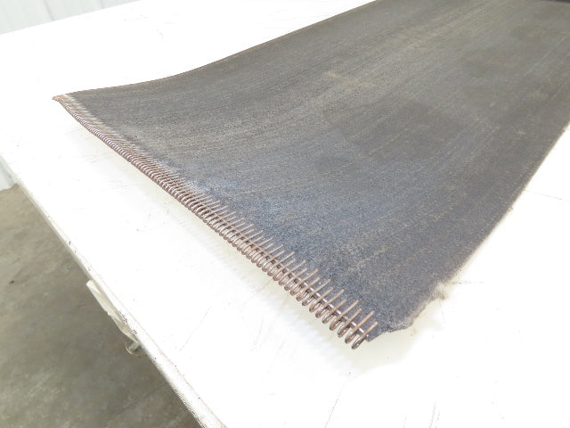 16"W x 31' Heat Resistant Fabric Conveyor Belt 1-Ply Gray Reversible 1/8"Thick