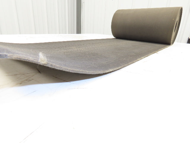 16"W x 31' Heat Resistant Fabric Conveyor Belt 1-Ply Gray Reversible 1/8"Thick