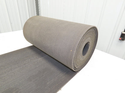 16"W x 31' Heat Resistant Fabric Conveyor Belt 1-Ply Gray Reversible 1/8"Thick