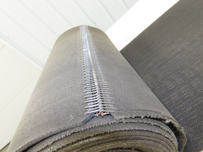 16"x 27' 6" Heat Resistant Fabric Conveyor Belt 1-Ply Gray Reversible 1/8"Thick