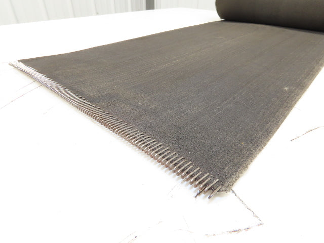 16"x 27' 6" Heat Resistant Fabric Conveyor Belt 1-Ply Gray Reversible 1/8"Thick