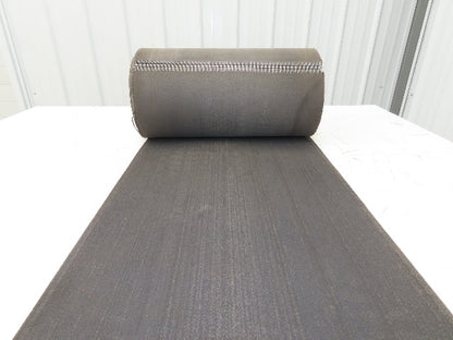 16"x 27' 6" Heat Resistant Fabric Conveyor Belt 1-Ply Gray Reversible 1/8"Thick
