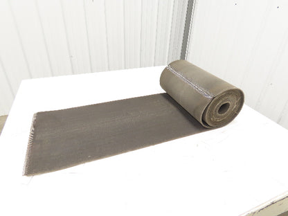 16"x 27' 6" Heat Resistant Fabric Conveyor Belt 1-Ply Gray Reversible 1/8"Thick
