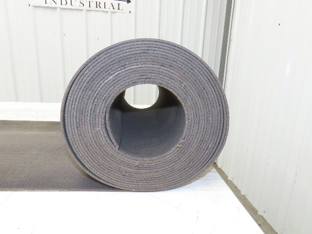 16"W x 30' Heat Resistant Fabric Conveyor Belt 1-Ply Gray Reversible 1/8"Thick
