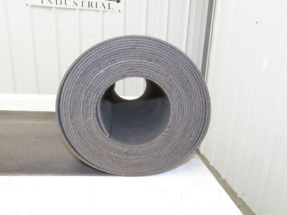 16"W x 30' Heat Resistant Fabric Conveyor Belt 1-Ply Gray Reversible 1/8"Thick