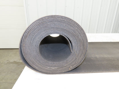 16"W x 30' Heat Resistant Fabric Conveyor Belt 1-Ply Gray Reversible 1/8"Thick