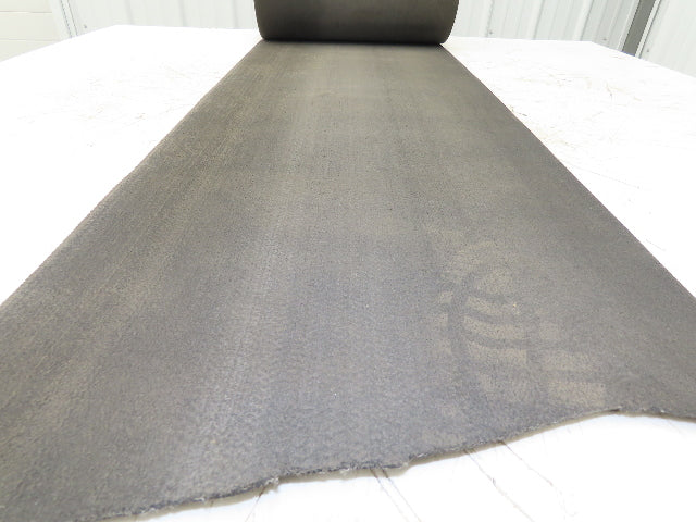 16"W x 30' Heat Resistant Fabric Conveyor Belt 1-Ply Gray Reversible 1/8"Thick