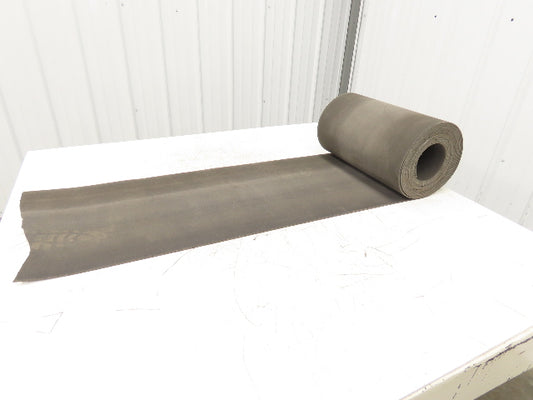 16"W x 30' Heat Resistant Fabric Conveyor Belt 1-Ply Gray Reversible 1/8"Thick