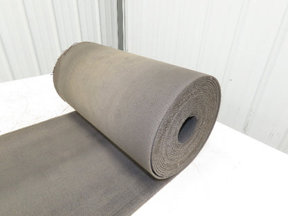 15.75"W x 33' 11" Heat Resistant Fabric Conveyor Belt Gray Reversible 1/8"Thick