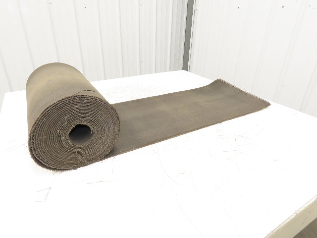 15.75"W x 33' 11" Heat Resistant Fabric Conveyor Belt Gray Reversible 1/8"Thick