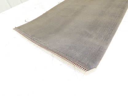 15.75"W x 33' 11" Heat Resistant Fabric Conveyor Belt Gray Reversible 1/8"Thick