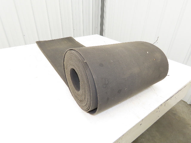 16"W x 35' Heat Resistant Fabric Conveyor Belt 1-Ply Gray Reversible 1/8"Thick