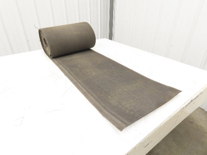 16"W x 35' Heat Resistant Fabric Conveyor Belt 1-Ply Gray Reversible 1/8"Thick