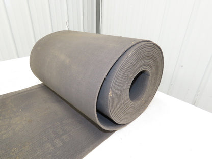 16"W x 35' Heat Resistant Fabric Conveyor Belt 1-Ply Gray Reversible 1/8"Thick