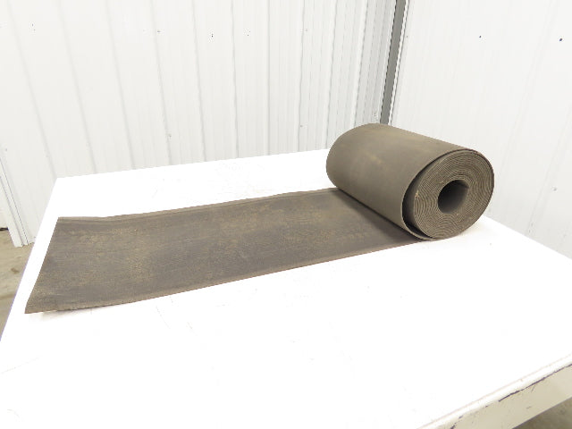 16"W x 35' Heat Resistant Fabric Conveyor Belt 1-Ply Gray Reversible 1/8"Thick