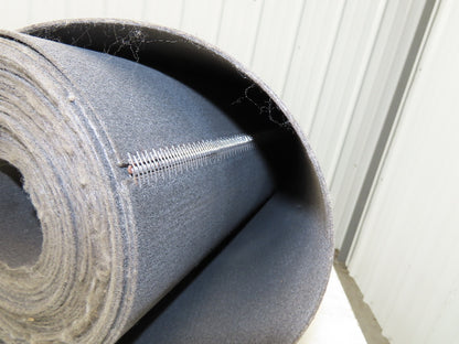 16"W x 42' Heat Resistant Fabric Conveyor Belt 1-Ply Gray Reversible 3/32"Thick