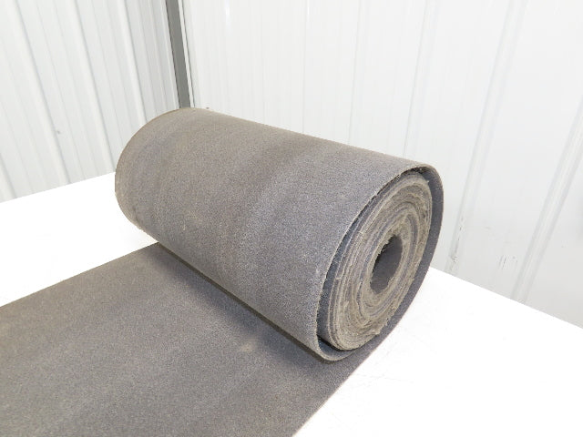 16"W x 42' Heat Resistant Fabric Conveyor Belt 1-Ply Gray Reversible 3/32"Thick
