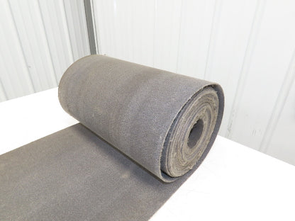 16"W x 42' Heat Resistant Fabric Conveyor Belt 1-Ply Gray Reversible 3/32"Thick