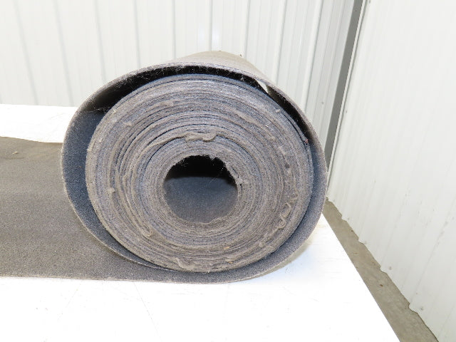 16"W x 42' Heat Resistant Fabric Conveyor Belt 1-Ply Gray Reversible 3/32"Thick