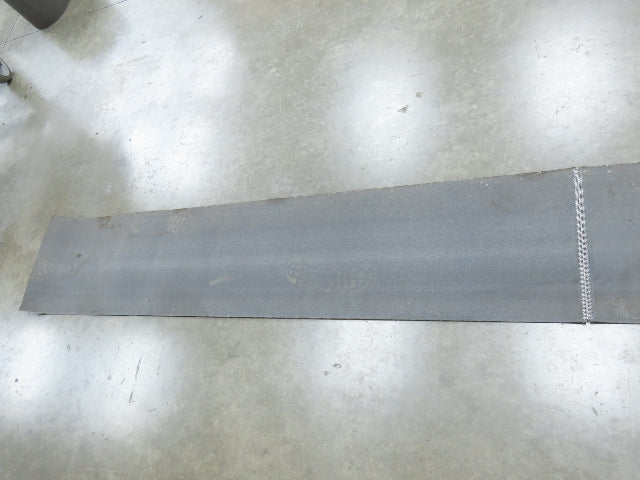 16"W x 42' Heat Resistant Fabric Conveyor Belt 1-Ply Gray Reversible 3/32"Thick