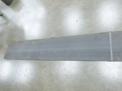 16"W x 42' Heat Resistant Fabric Conveyor Belt 1-Ply Gray Reversible 3/32"Thick