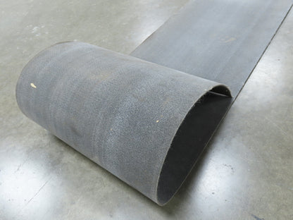 16"W x 42' Heat Resistant Fabric Conveyor Belt 1-Ply Gray Reversible 3/32"Thick