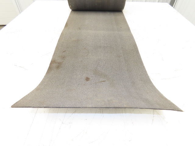 16"W x 42' Heat Resistant Fabric Conveyor Belt 1-Ply Gray Reversible 3/32"Thick