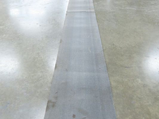 16"W x 42' Heat Resistant Fabric Conveyor Belt 1-Ply Gray Reversible 3/32"Thick