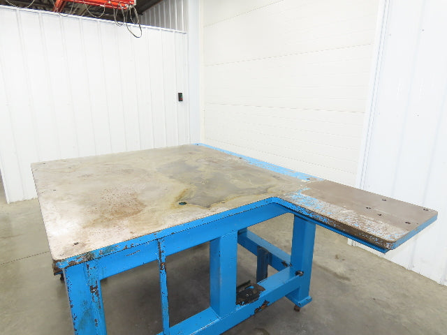 1-9/32" Steel Top Machine Base Welding Table Work Bench 56-1/2x55" Top 37-1/2"