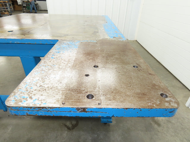 1-9/32" Steel Top Machine Base Welding Table Work Bench 56-1/2x55" Top 37-1/2"