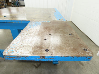 1-9/32" Steel Top Machine Base Welding Table Work Bench 56-1/2x55" Top 37-1/2"