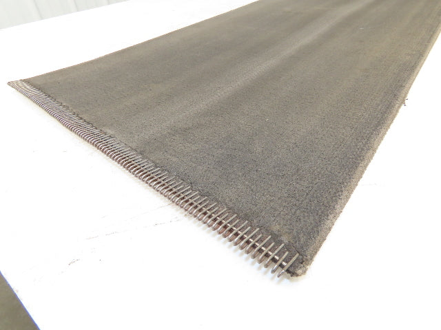 15.75"W x 25' Heat Resistant Fabric Conveyor Belt Gray Reversible 1/8"Thick