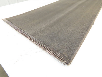 15.75"W x 25' Heat Resistant Fabric Conveyor Belt Gray Reversible 1/8"Thick