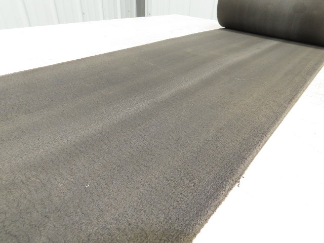 15.75"W x 25' Heat Resistant Fabric Conveyor Belt Gray Reversible 1/8"Thick