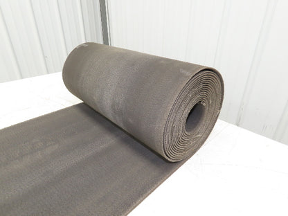 15.75"W x 25' Heat Resistant Fabric Conveyor Belt Gray Reversible 1/8"Thick