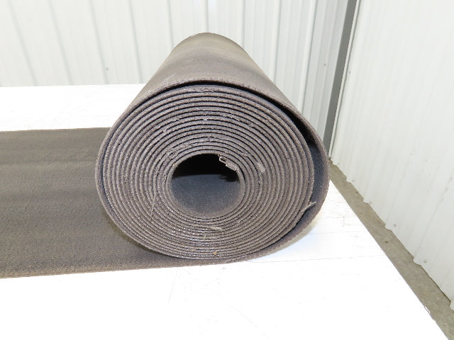 15.75"W x 25' Heat Resistant Fabric Conveyor Belt Gray Reversible 1/8"Thick