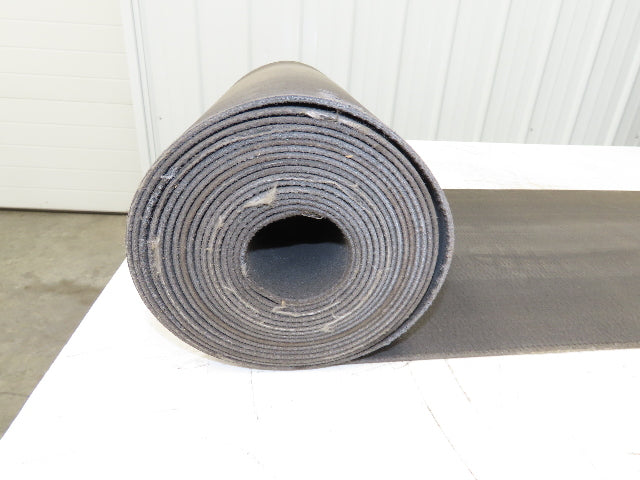 15.75"W x 25' Heat Resistant Fabric Conveyor Belt Gray Reversible 1/8"Thick