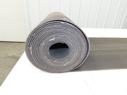 15.75"W x 25' Heat Resistant Fabric Conveyor Belt Gray Reversible 1/8"Thick