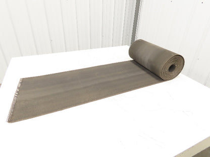 15.75"W x 25' Heat Resistant Fabric Conveyor Belt Gray Reversible 1/8"Thick