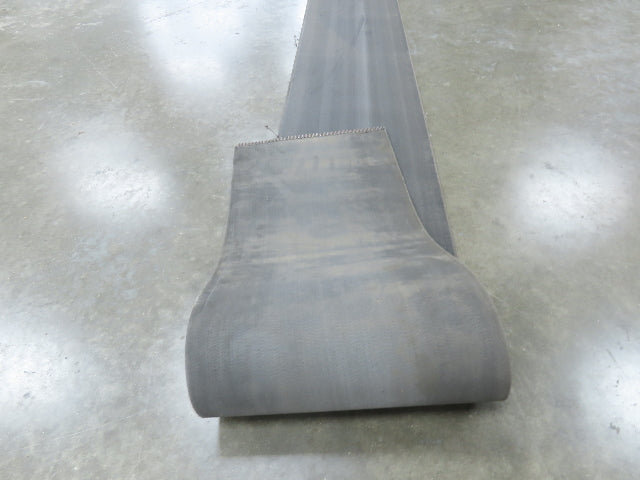 15.75"W x 25' Heat Resistant Fabric Conveyor Belt Gray Reversible 1/8"Thick