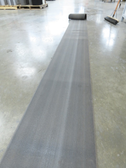 15.75"W x 25' Heat Resistant Fabric Conveyor Belt Gray Reversible 1/8"Thick