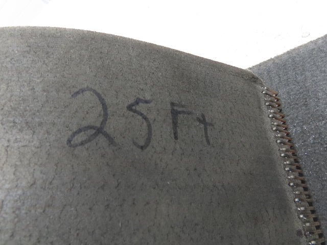 15.75"W x 25' Heat Resistant Fabric Conveyor Belt Gray Reversible 1/8"Thick