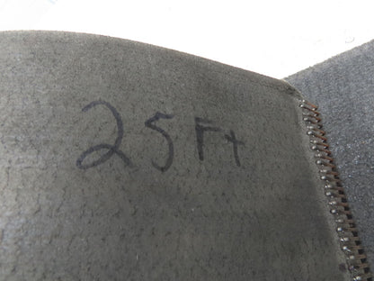 15.75"W x 25' Heat Resistant Fabric Conveyor Belt Gray Reversible 1/8"Thick
