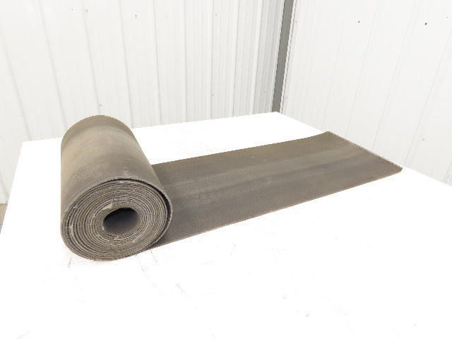 15.75"W x 25' Heat Resistant Fabric Conveyor Belt Gray Reversible 1/8"Thick